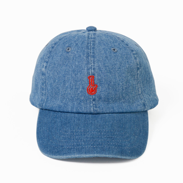 画像1: BONG EMBROIDERY 6PANELS CAP (DENIM)