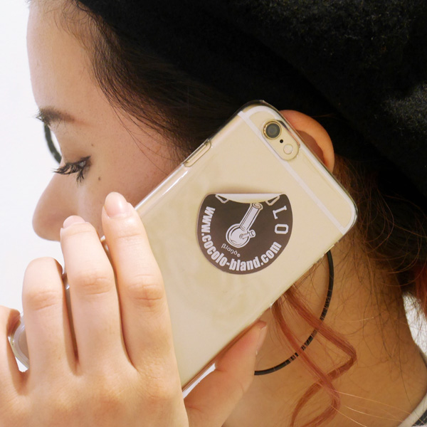 画像1: BONG STICKER HARD iPHONE CASE(CLEAR/BLACK STICKER)