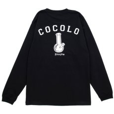 画像1: BACK BONG L/S TEE (BLACK) (1)