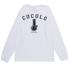 画像1: BACK BONG L/S TEE (WHITE) (1)