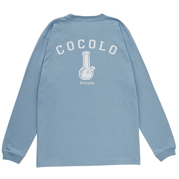 BACK BONG L/S TEE (ACID BLUE) COCOLOBLAND WEB STORE