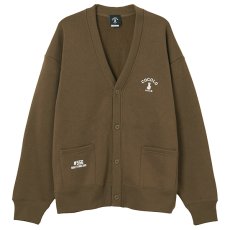 画像1: BONG SWEAT CARDIGAN （BROWN) (1)