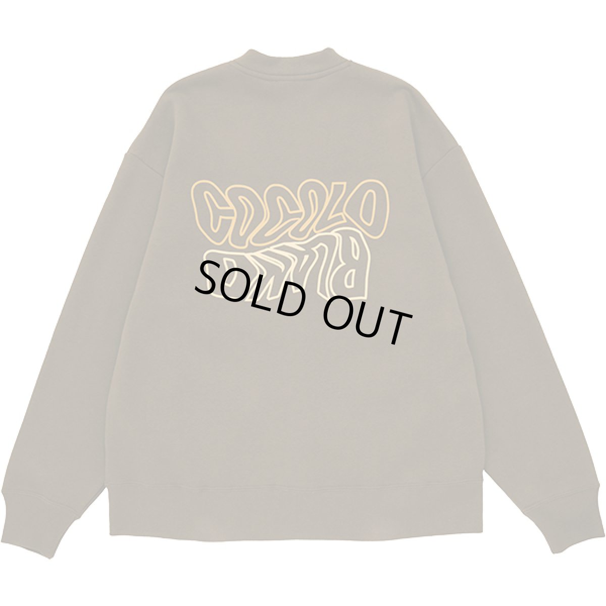 画像1: 【SALE】WARP LOGO SWEAT CARDIGAN (BROWN) (1)