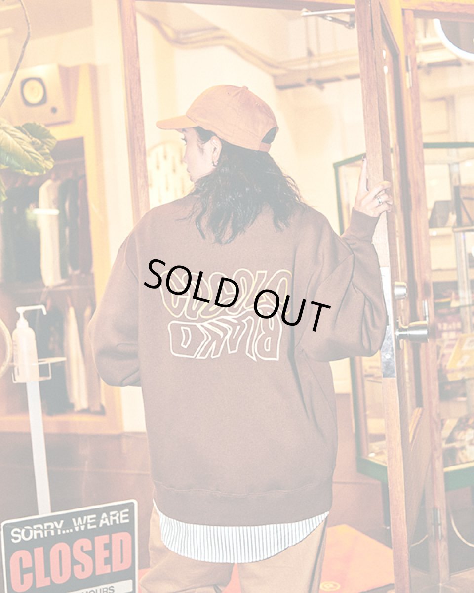 画像7: 【SALE】WARP LOGO SWEAT CARDIGAN (BROWN) (7)