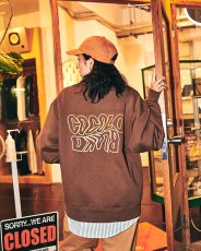 画像6: WARP LOGO SWEAT CARDIGAN (BROWN) (6)