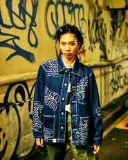 画像13: WARP LOGO DENIM COVERALLS  (13)