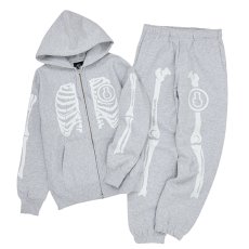 画像5: SKULL BONG ZIP HOODIE (ASH) (5)