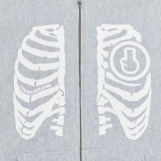 画像2: SKULL BONG ZIP HOODIE (ASH) (2)