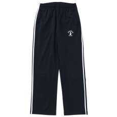 画像4: EMBROIDERY JERSEY  TRACK PANTS(BLACK/WHITE) (4)