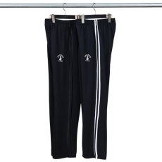 画像9: EMBROIDERY JERSEY  TRACK PANTS(BLACK/WHITE) (9)