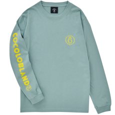 画像1: OLD LOGO SLEEVE L/S（SMOKY GREEN) (1)