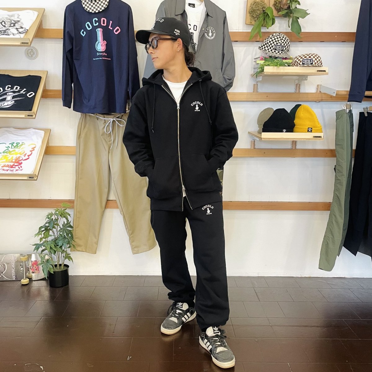 画像7: BACK BONG ZIP HODDIE(BLACK） (7)