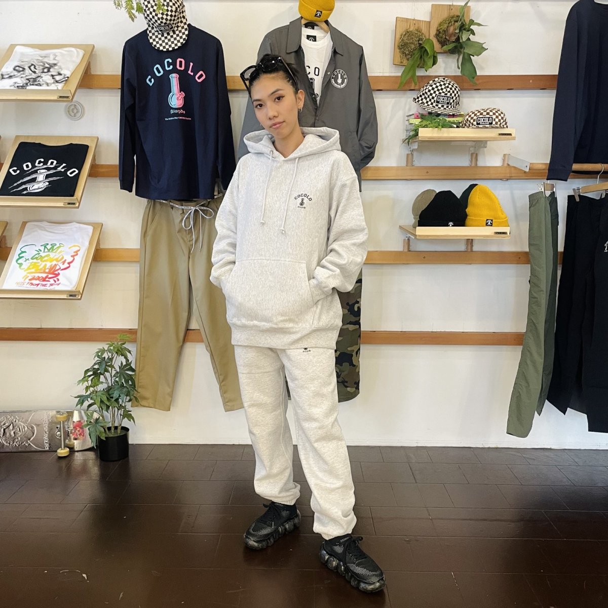 画像6: BACK BONG HOODIE (ASH) (6)