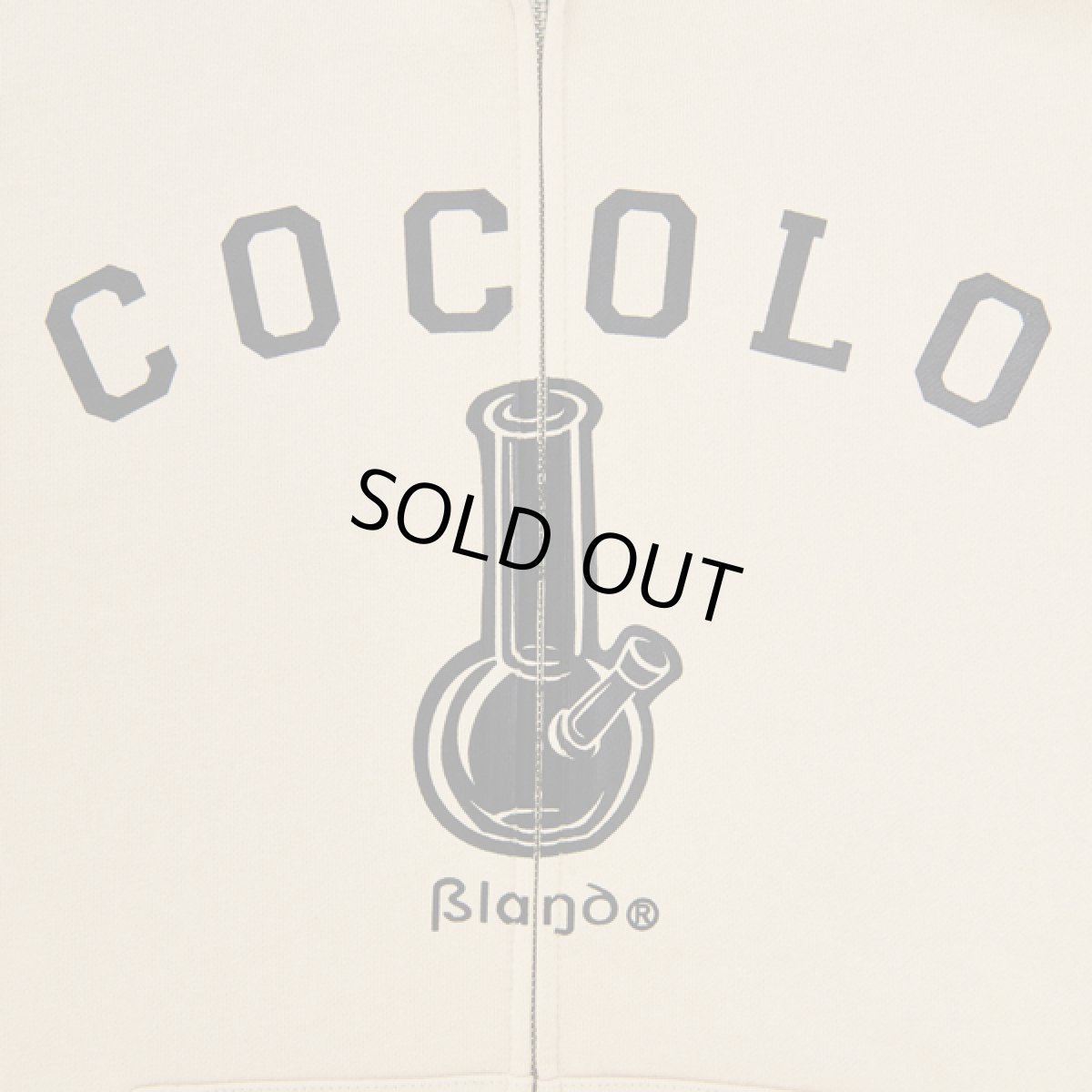 画像2: OG BONG ZIP HOODIE(BEGIE） (2)