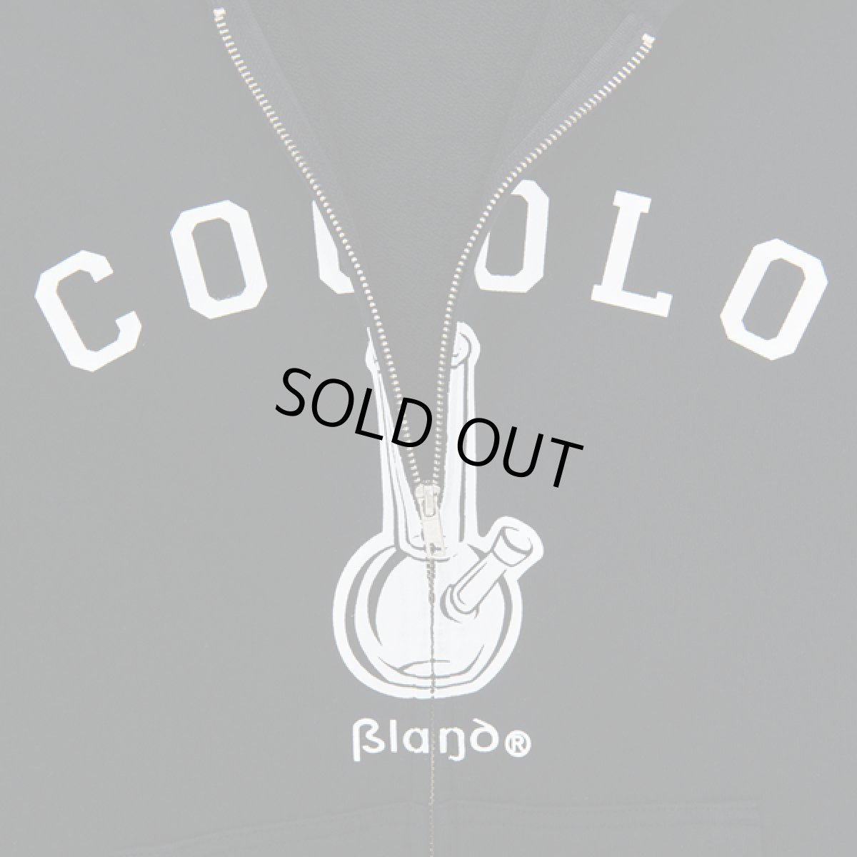 画像3: OG BONG ZIP HOODIE(BLACK） (3)