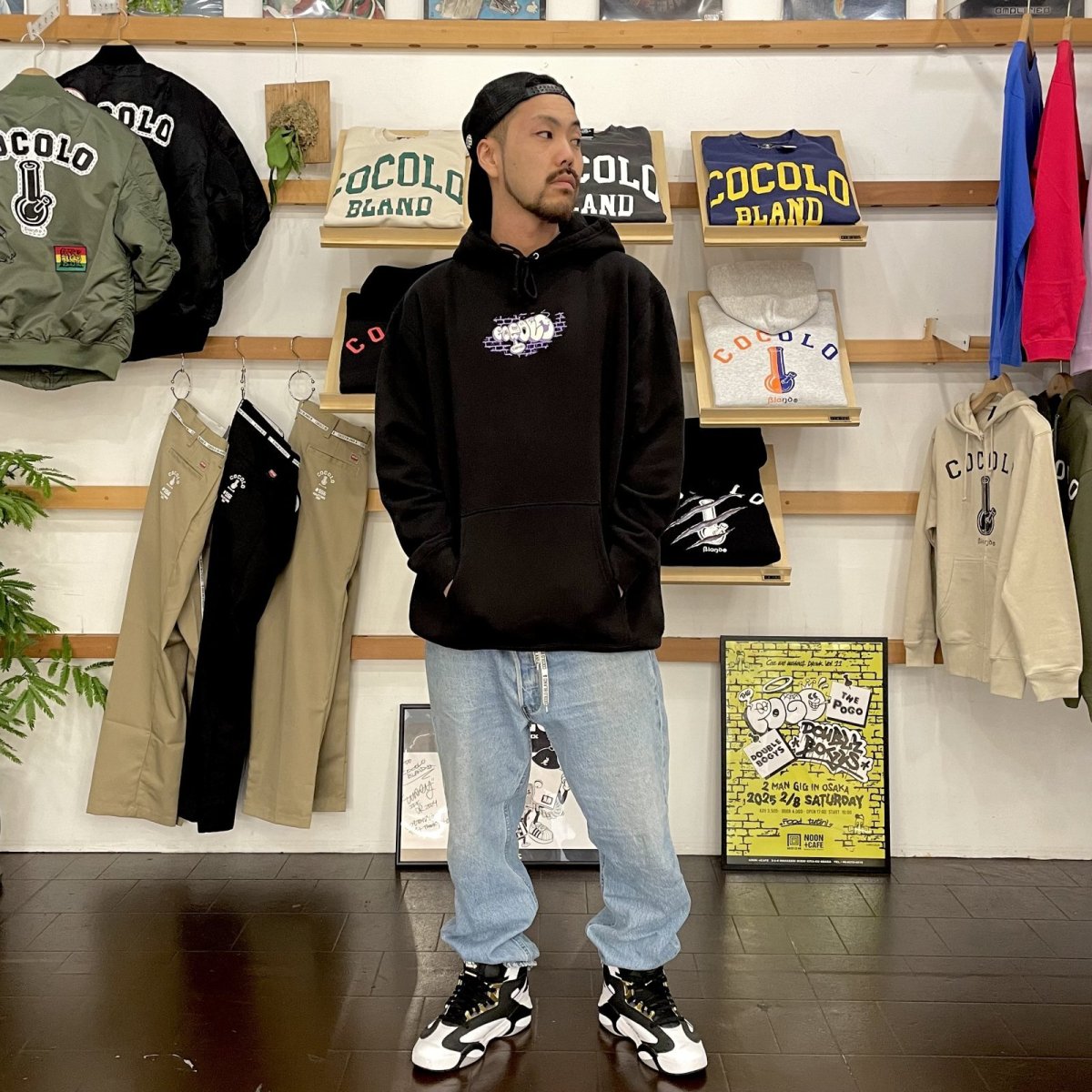 画像6: THROW UP HOODIE(BLACK) (6)