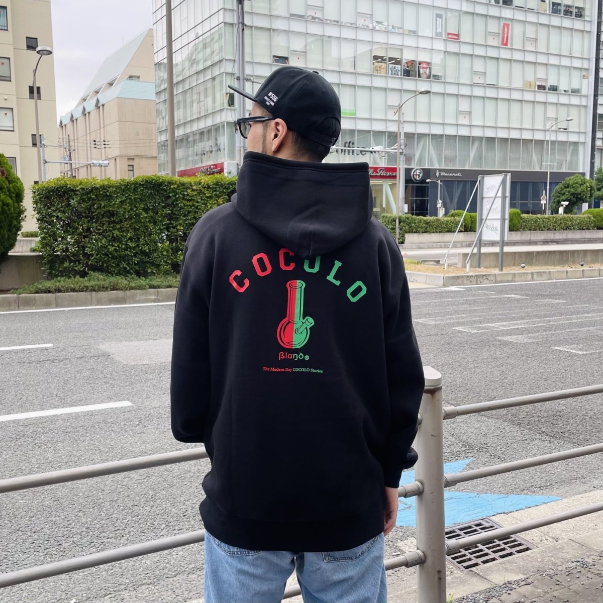 画像8: HALF BONG HOODIE（BLACK） (8)