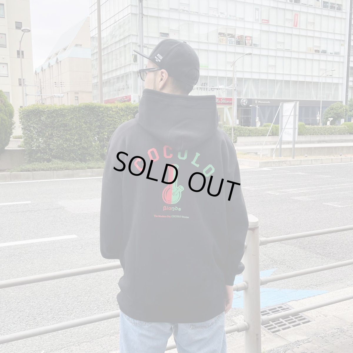 画像8: 【SALE】HALF BONG HOODIE(BLACK) (8)