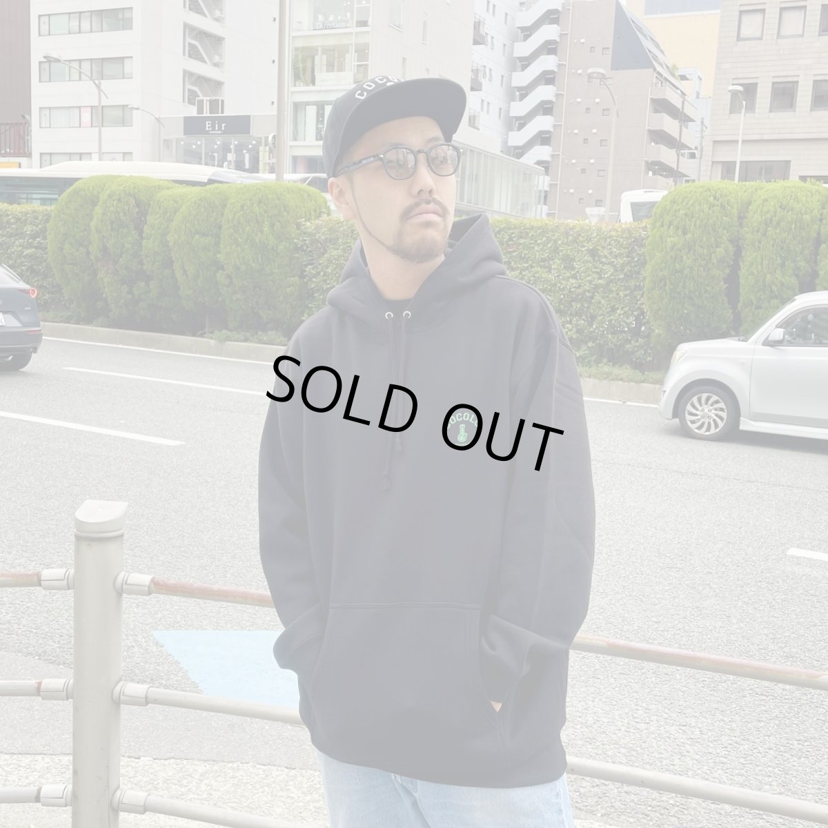 画像9: 【SALE】HALF BONG HOODIE(BLACK) (9)