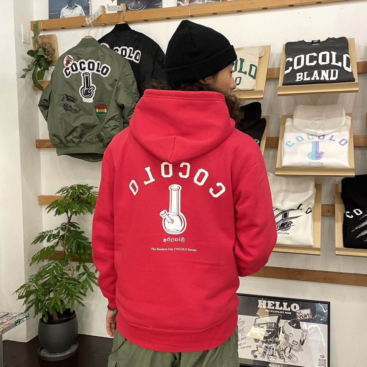 画像8: REVERSE BONG HOODIE(RED) (8)
