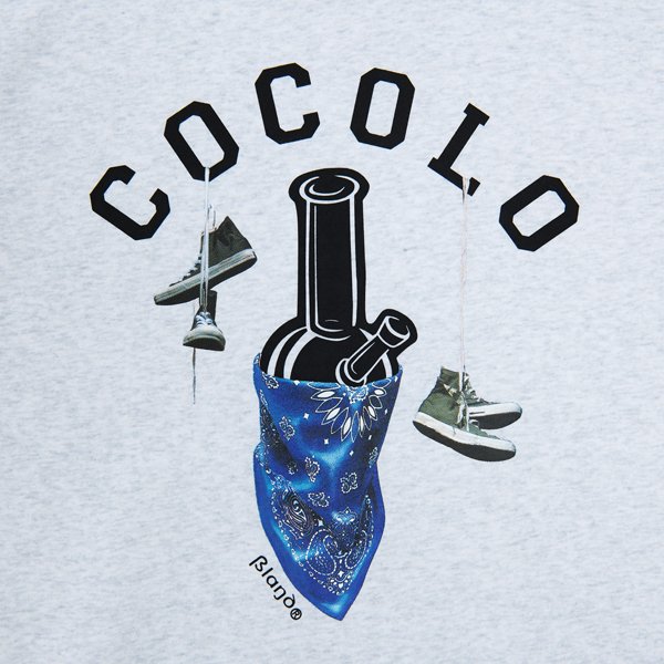 BANDANA BONG HOODIE(ASH) - COCOLOBLAND WEB STORE