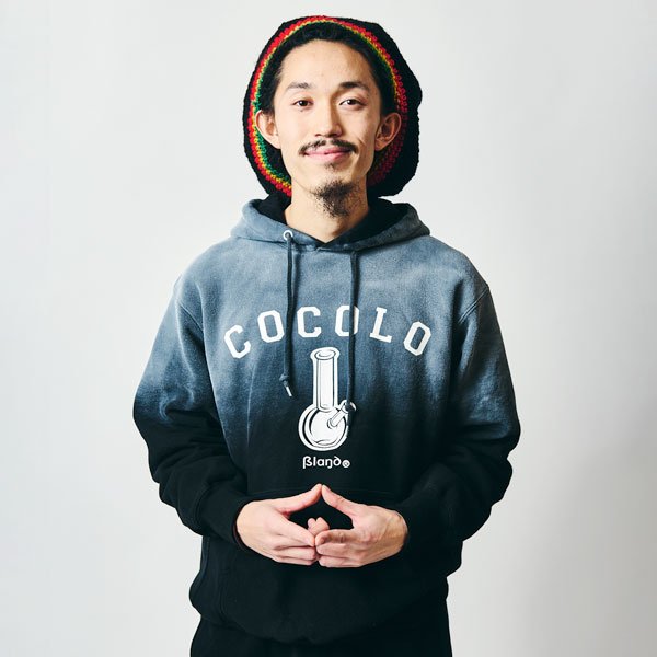 COCOLOBLAND プルオーバー　パーカー　ボング　　ブラック　XL BACK BONG ZIP HODDIE(BLACK） - COCOLOBLAND WEB STORE