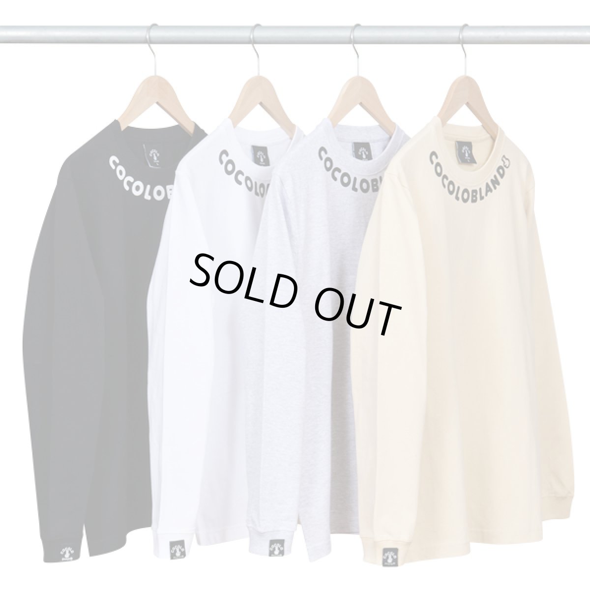 画像4: 【SALE】NECK LOGO L/S(ASH) (4)