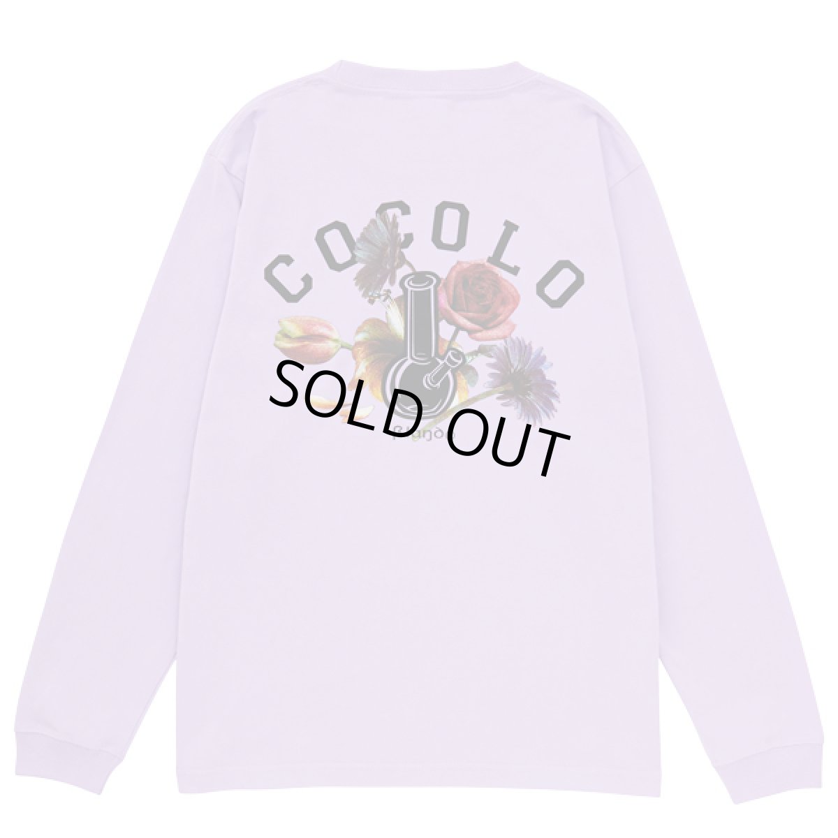 画像2: FLOWER BONG L/S TEE(Lt-PURPLE) (2)
