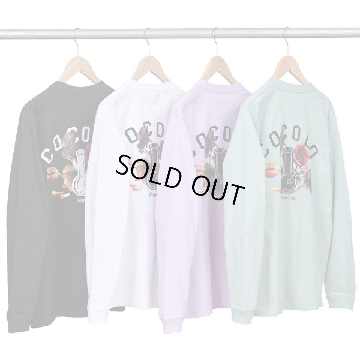 画像6: FLOWER BONG L/S TEE(Lt-PURPLE) (6)