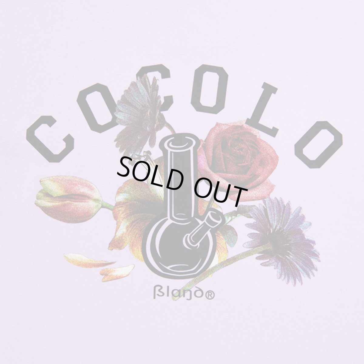 画像3: FLOWER BONG L/S TEE(Lt-PURPLE) (3)