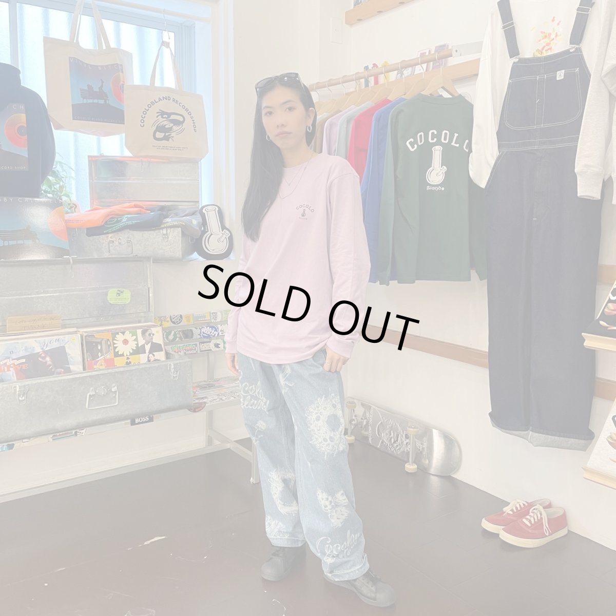 画像8: FLOWER BONG L/S TEE(Lt-PURPLE) (8)