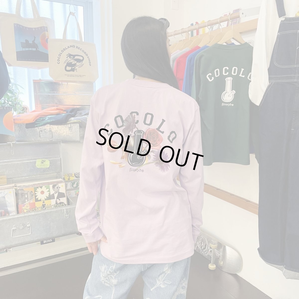 画像7: FLOWER BONG L/S TEE(Lt-PURPLE) (7)