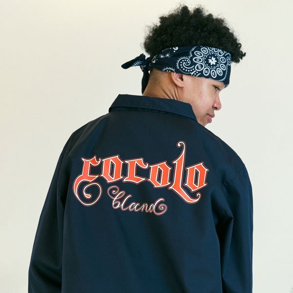 90's LOGO COACH JKT (NAVY) - COCOLOBLAND WEB STORE