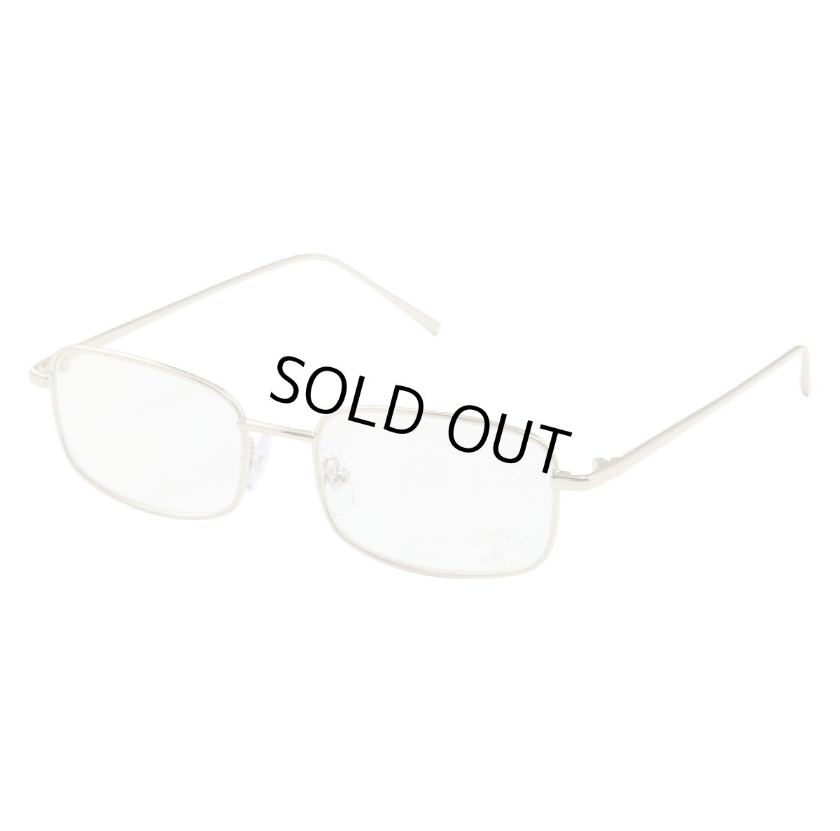 画像1: METAL SQUARE TOY SUNGLASS(CLEAR) (1)