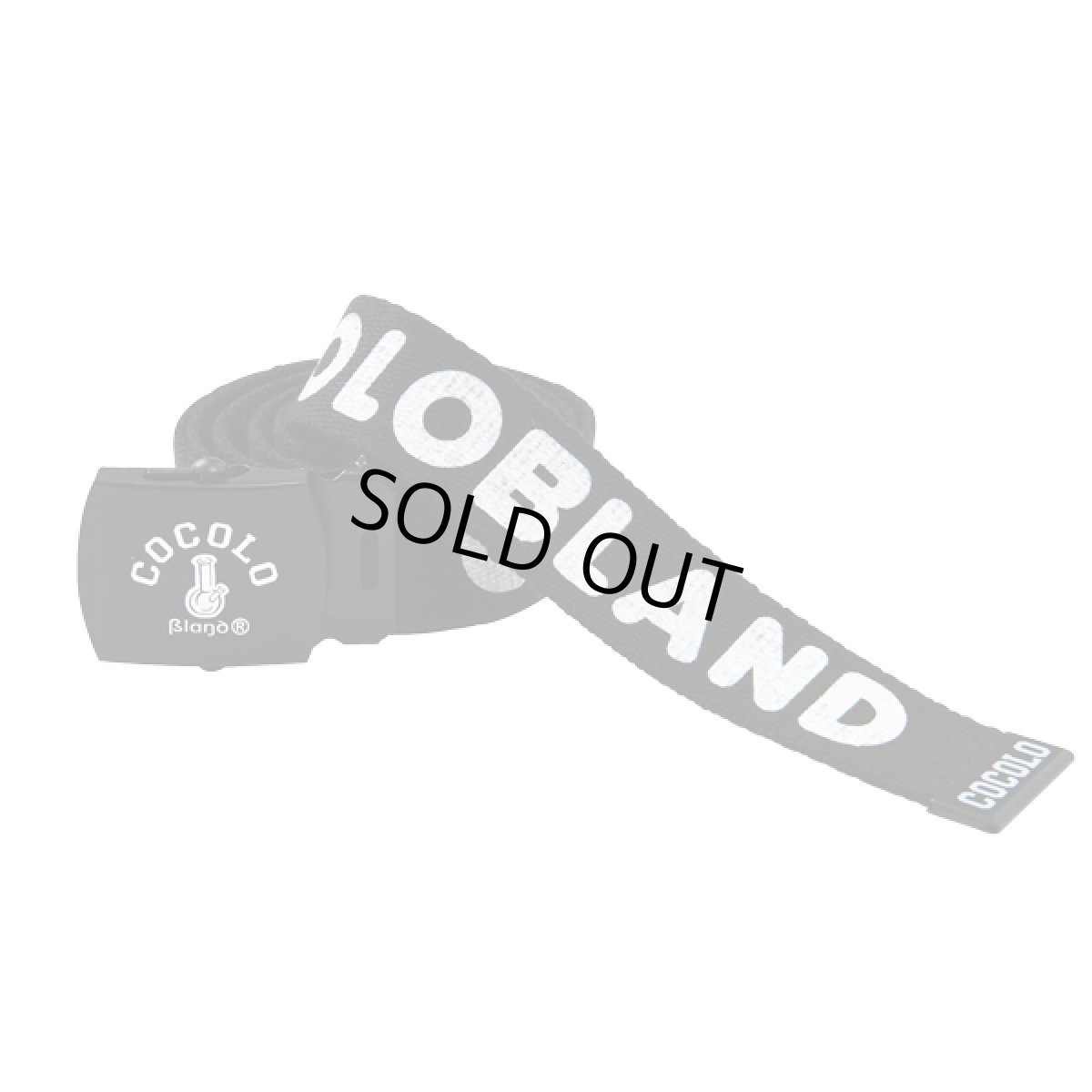 画像1: COCOLO GI NAME BELT(BLACK) (1)