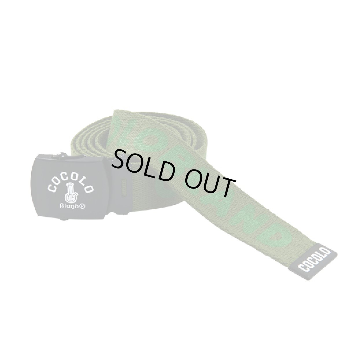 画像1: COCOLO GI NAME BELT(GREEN) (1)