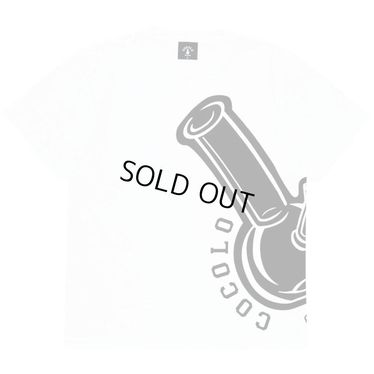 画像1: BIG PRINT BONG S/S(WHITE) (1)