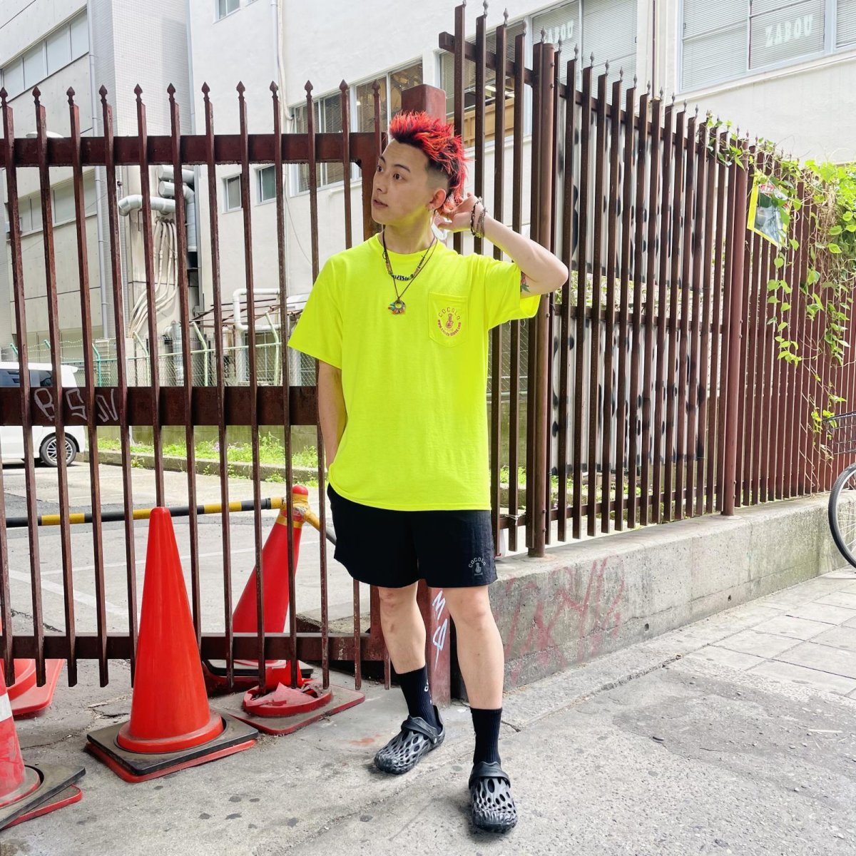 画像4: BONG POKET S/S(NEON YELLOW) (4)