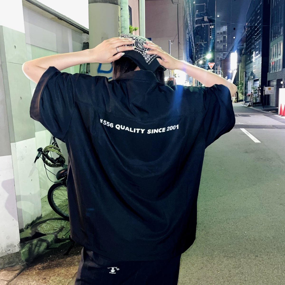 画像9: BONG OPEN SHIRTS (BLACK) (9)