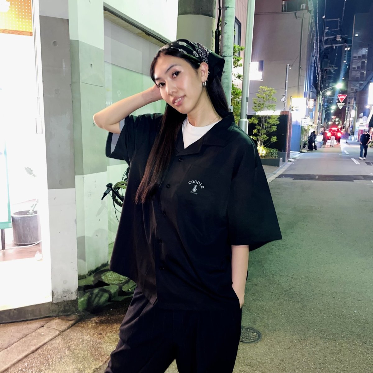 画像8: BONG OPEN SHIRTS (BLACK) (8)