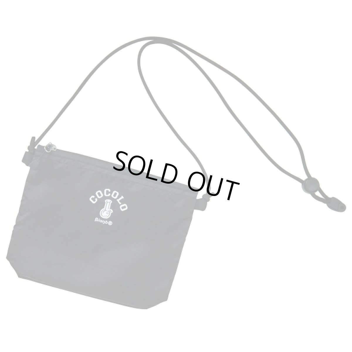 画像1: NYLON BONG SACOCHE(BLACK) (1)