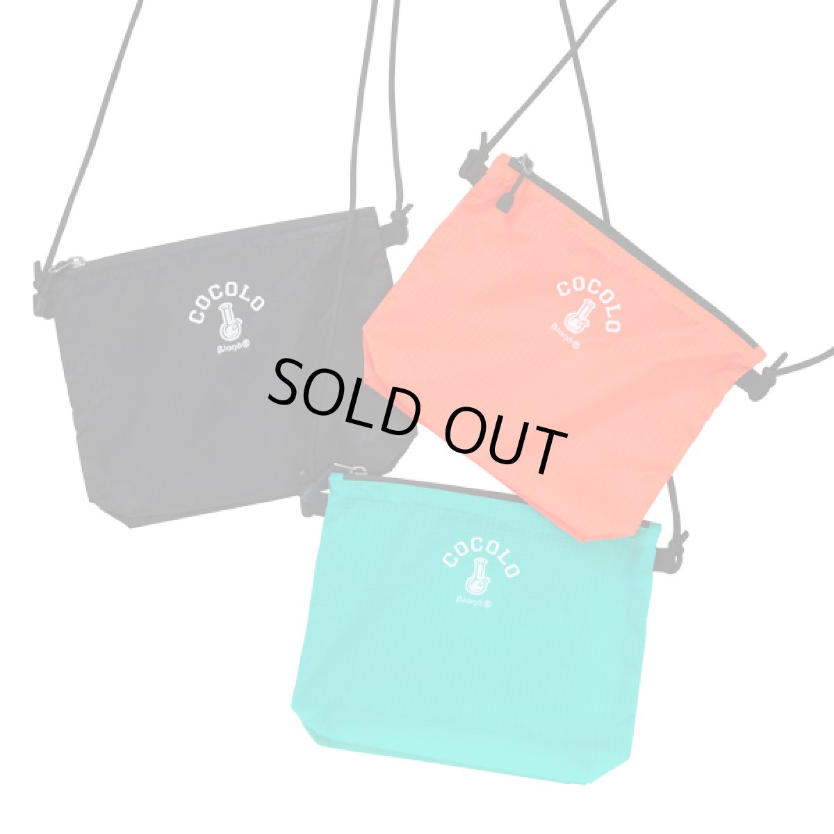 画像2: NYLON BONG SACOCHE(BLACK) (2)