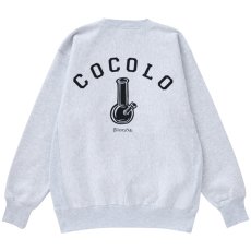 画像1: BACK BONG CREWNECK SWEAT(ASH） (1)