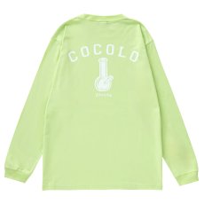 画像1: BACK BONG L/S TEE （MILKY LIME） (1)