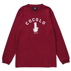 画像1: ORIGINAL BONG L/S TEE（BURGUNDY) (1)