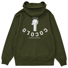 画像1: UPSIDE DOWN BONG HOODIE(OLIVE) (1)