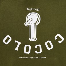 画像2: UPSIDE DOWN BONG HOODIE(OLIVE) (2)