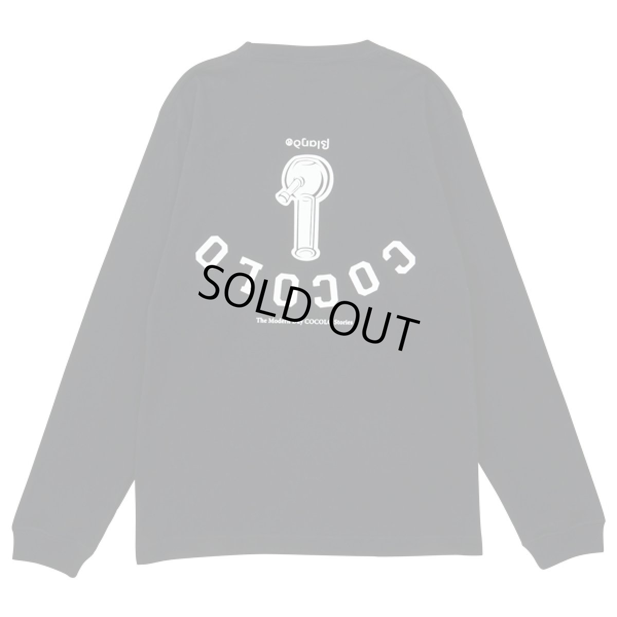 画像1: UPSIDE DOWN BONG L/S(BLACK) (1)