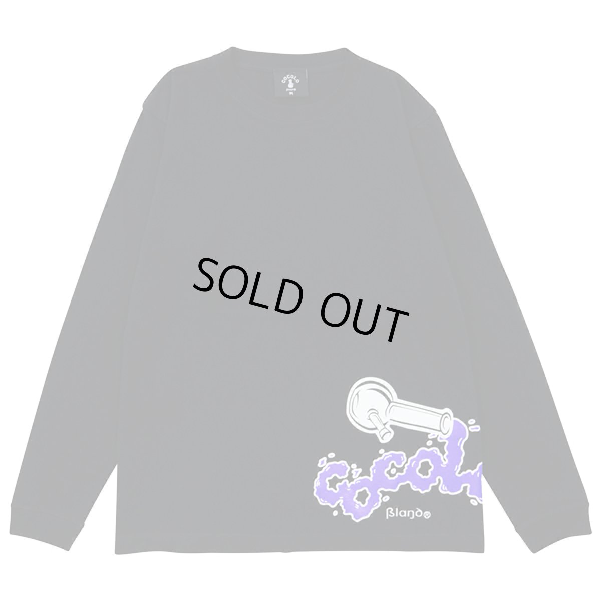 画像1: 【SALE】OVER FLOW BONG L/S(BLACK) (1)