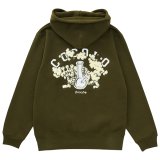 1【即完売モデル】ココロブランド☆ビッグロゴ 両面ロゴ パーカー☆7363 希少 ココロブランド パーカー スモーク ビッグシルエット 両面